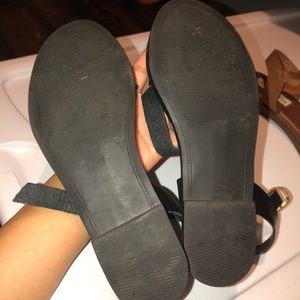 steve madden black strap sandals